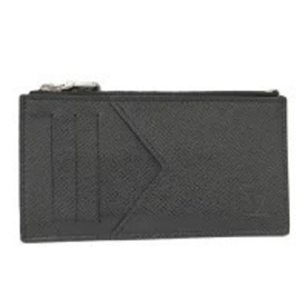 LOUIS VUITTON Coin Card Case Taiga Noir Black